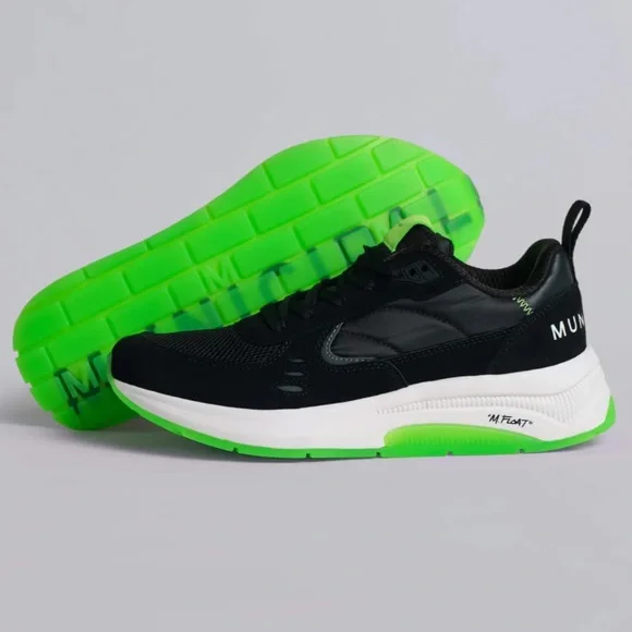 Municipal Origin Sneaker M.OG Black Lime Green Size 10/10.5 - Picture 2 of 13
